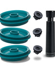 Clip Top Jar Vacuum Lid BK90 Set of 3 + Pump