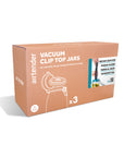 Vacuum Clip Top Jars 1000 ml Set of 3