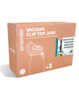 Vacuum Clip Top Jars 1500 ml Set of 3