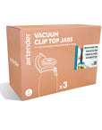 Vacuum Clip Top Jars 2000 ml Set of 3