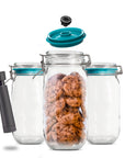 Vacuum Clip Top Jars 2000 ml Set of 3