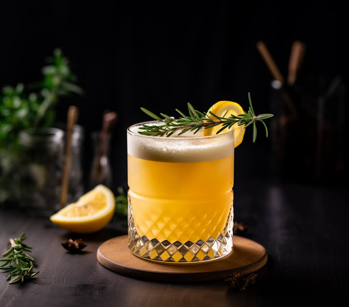 Earl Grey infundierter Gin Sour Cocktail von Airtender