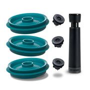 Clip Top Jar Vacuum Lid BK90 Set of 3 + Pump