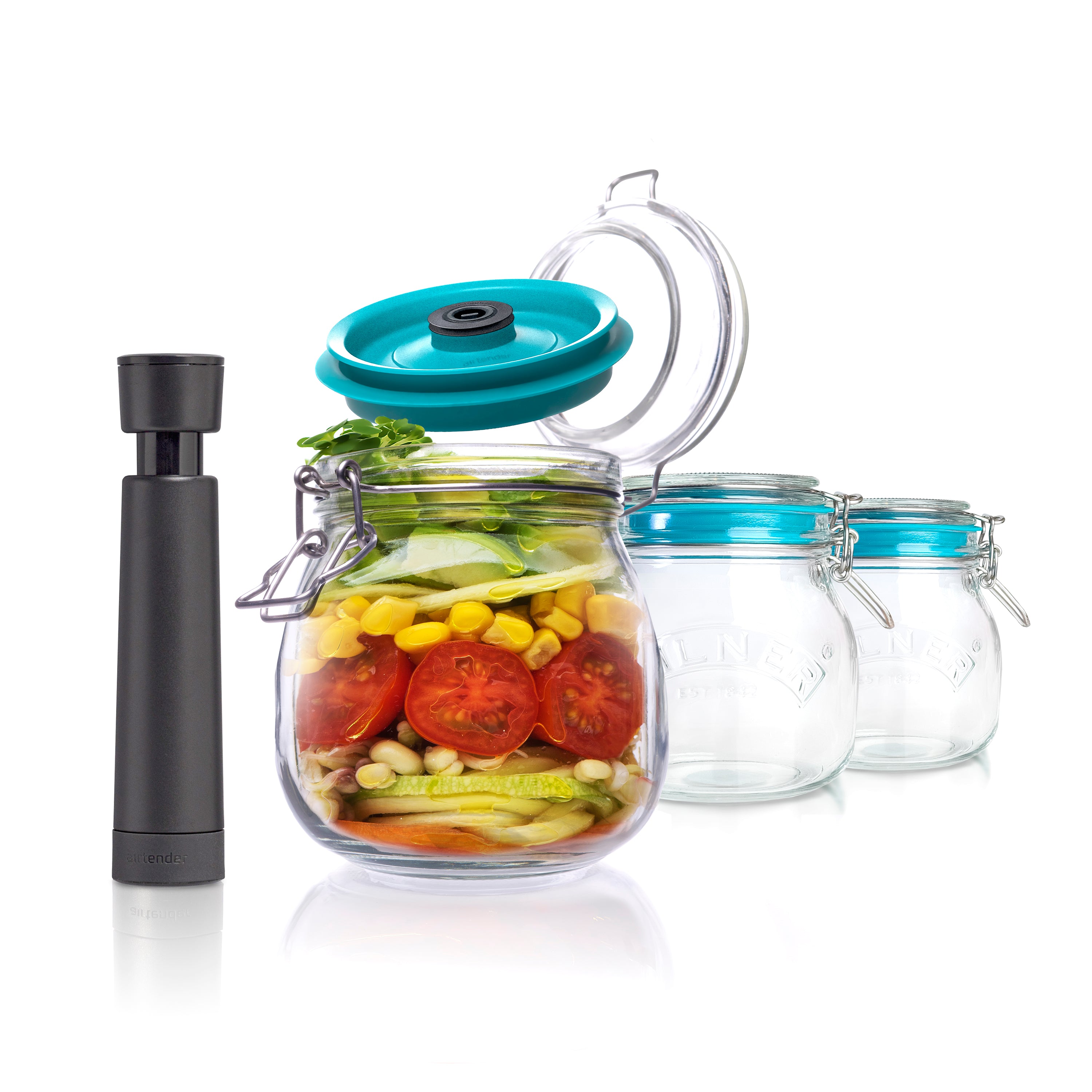 Vacuum Clip Top Jars 500 ml Set of 3
