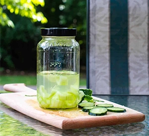 Vodka infused cucumber