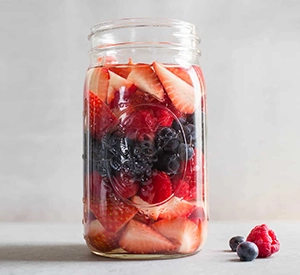 Berry infused vodka