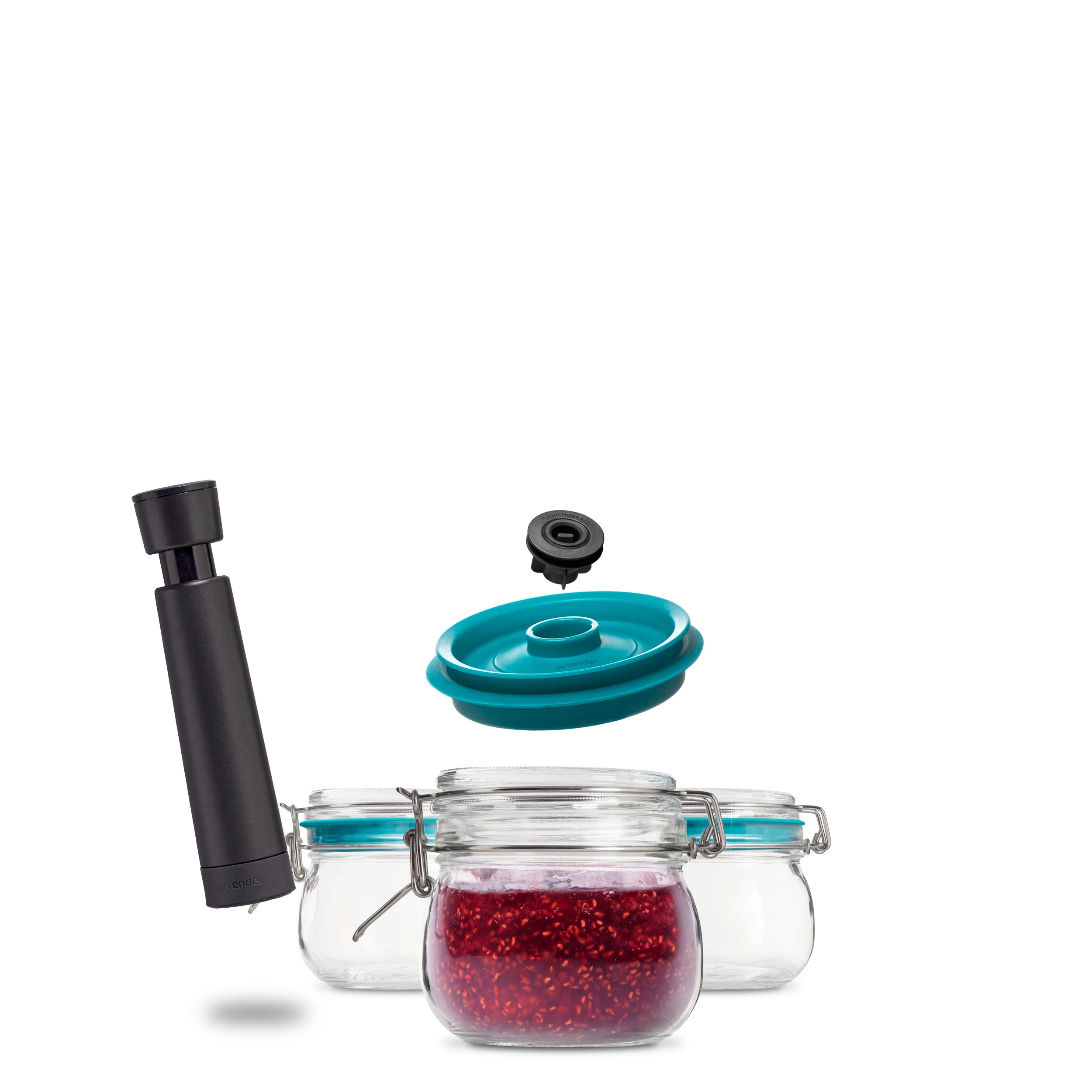 Vacuum Clip Top Jars 500 ml Set of 3