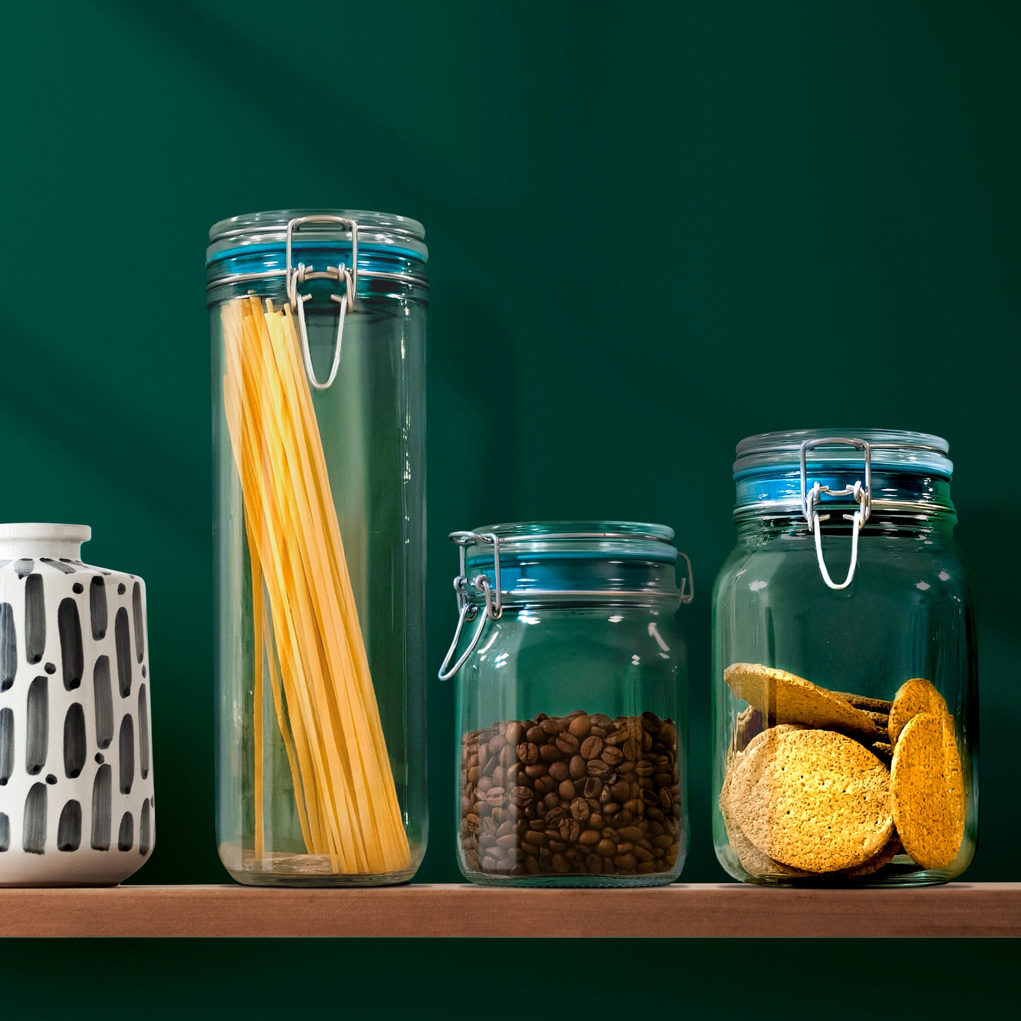 Vacuum Clip Top Jars 1000 ml Set of 3