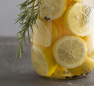 Vacuum infused lemonade